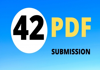 I will manually do pdf submission to top 42 doc sharing sites