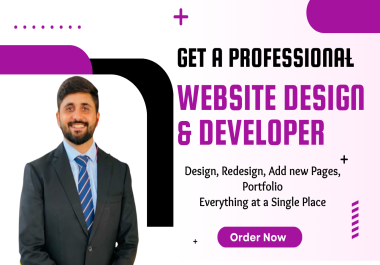 I will design and develop a professional business website for you