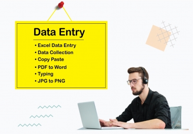 I will provide any type of data entry work and data analysis