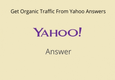 Promote your website 10 High Quality Yahoo Answers with your Keyword & Url
