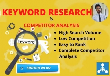 I will do keyword research and competitor analysis for website