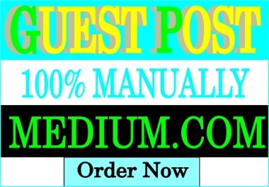 I will publish guest post backlinks on Medium post