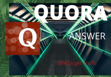 provide Promote your website with 20 HQ Quora answer Backlink