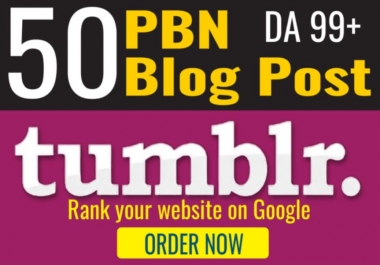PBN Booster Buy 2 Get 1 FREE PBN 50 High DA98+ PA 28+ Tumblr PBN Backlinks