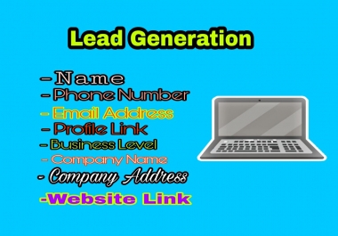 I can collect yellow page lead and Linkedin lead genaration