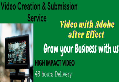 I will provide video creation and video submission on 20 high PR sites