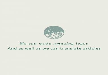 We can create amazing logo in very short period of time