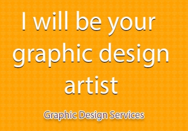 I will be your personal and professional creative graphic design artist