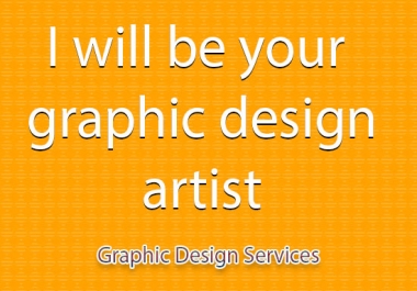 I will be your personal and professional creative graphic design artist