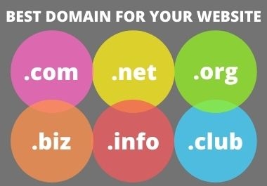 I will be search best domain for your website
