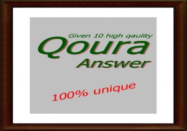 Promote your website with 10 Quora Answers with guranteed traffic