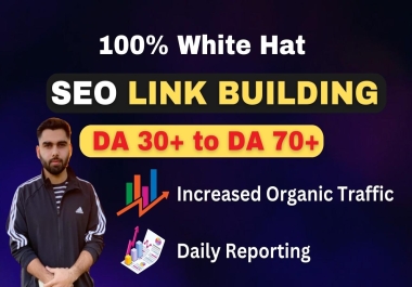 High Authority Whitehat SEO backlinks which will improve your google ranking