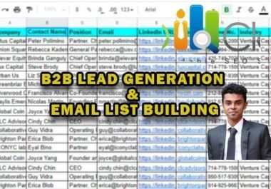 I will provide b2b lead generation for any industry
