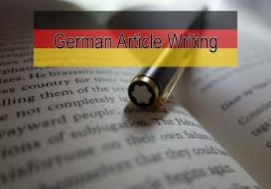 Write 500 words German articles for web20 and blogs
