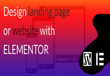 I will design landing page or website with elementor