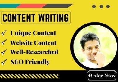 I will write impressive content for your website or blog.