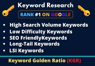 I will do Profitable SEO Keyword Research & Competitor Analysis For Top Google Ranking.