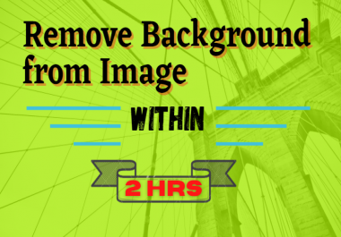 I will Remove Background from Your Image Within 2hrs