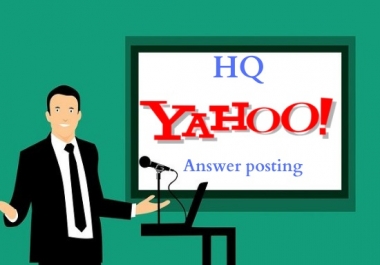 I will Provide 10 High Quality Yahoo answer with your keyword & URL