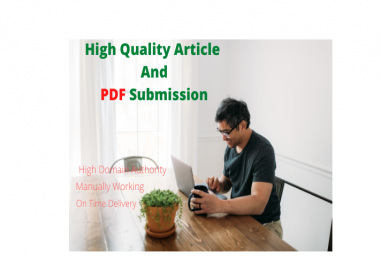 I Will do Demanded 30 Article and PDF Submission