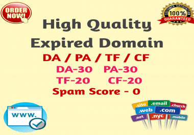4 High quality expired domain Research for your Business Niche