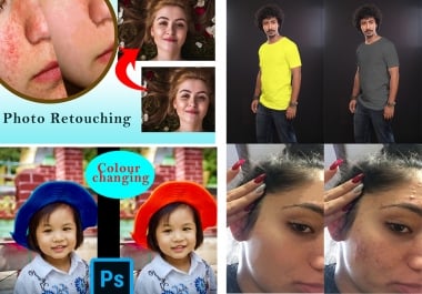 I will photo retouch,  colour changeing,  and photoshop edit photos 4 images