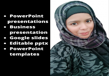 I can design PowerPoint presentations logos according to your desire