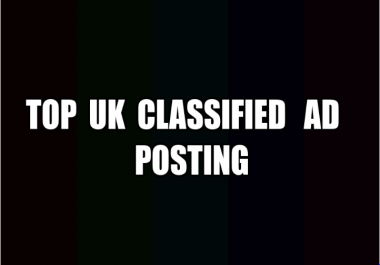 i will publish ur ads on top 20 uk classified ads