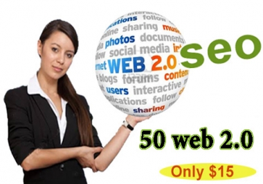 50 High Authority Effective WEB2.0 Backlinks