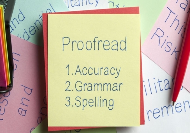 I will do proofreading and editing