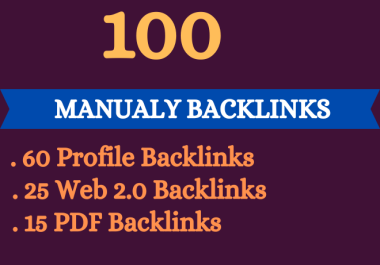 100 high unique domain Mix SEO Backlinks