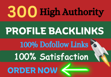300+ High Quallity Backlinks SEO Dofollow Profile Backlinks