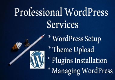 I will install wordpress themes and plugins