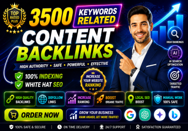 I Will Build 3500 Keywords Related Content Backlinks for SEO Ranking