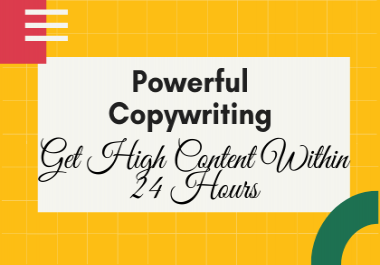 250 Words Powerful Copywriting for your website