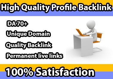 I will create 30 SEO profile backlinks high domain authority Site