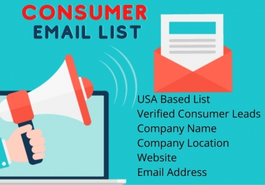 I will provide you 5K USA based consumer email list