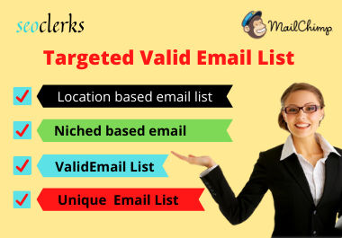I will provide targeted bulk email list for your email marketing