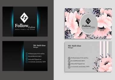 I will create an unique business card within 24 hours
