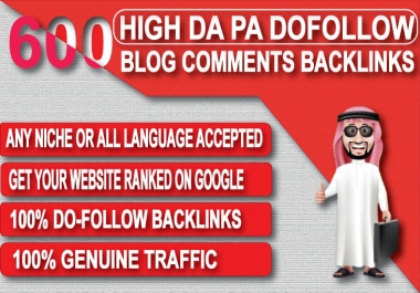 I will provide 250 dofollow blog comments seo backlinks with high da