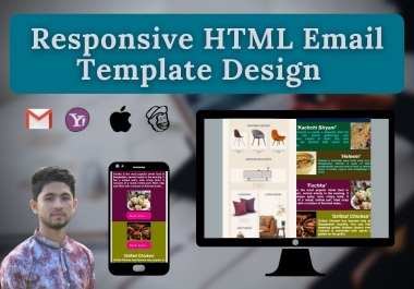 I will make responsive and professional HTML Email templates design or Newsletter.
