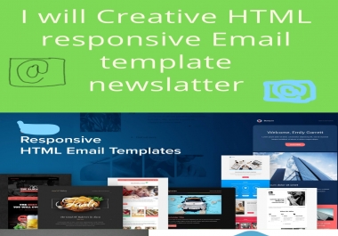 I Will HTML responsive Email template Newsletter.