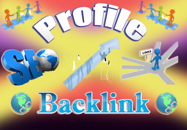 i will create 15 Profile backlinks DOFOLLOW High PR1-PR7+ or DA 50+ Highly BACKLINKS for 5