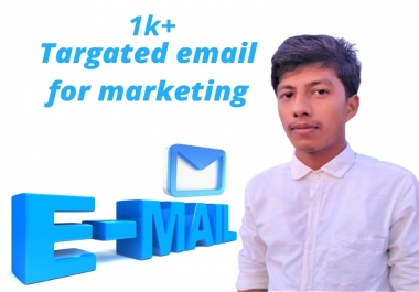 I will collecting targated Email for your bussiness