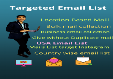 I will provide you niche targeted mail list for email marketing