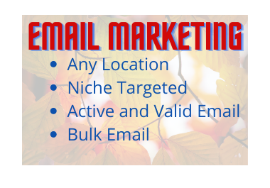 I will collect Valid,  Niche and Location-Targeted Email list clean and verified