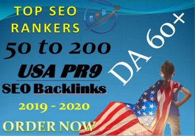 manually 50 permanent high da USA pr9 seo backlinks