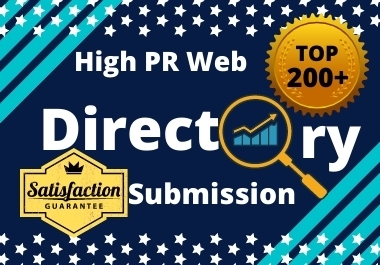 Provide 200 high authority directory submissions.