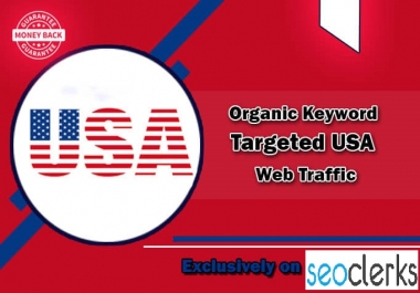 I will drive organic keyword targeted USA web traffic