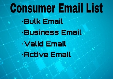 1000 Targeted Consumer Email List
